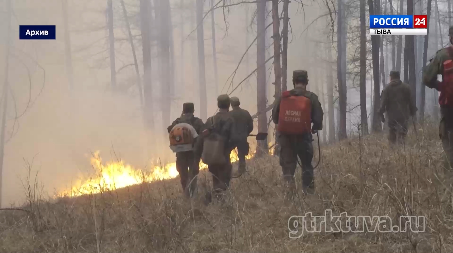 Пожары в Туве