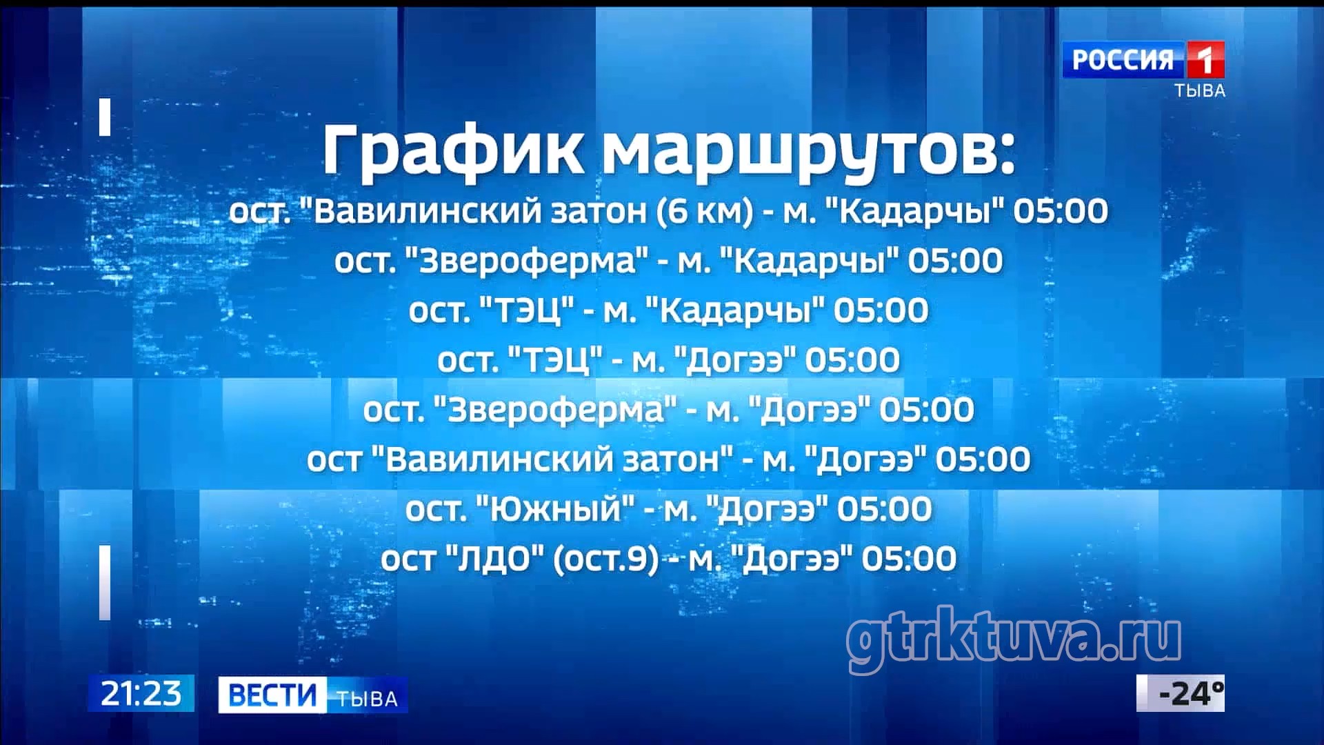 Расписание автобусов